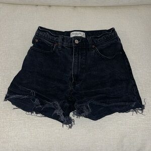 ABERCROMBIE Black Jean Shorts